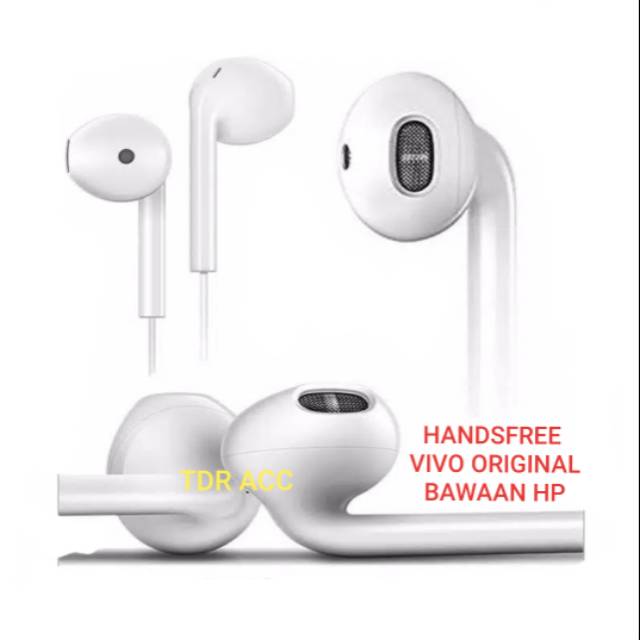 HEADSET - EARPHONE - HANDSFREE VIVO CABUTAN COPOTAN EXTRABASS MEGABASS KUALITAS 100%