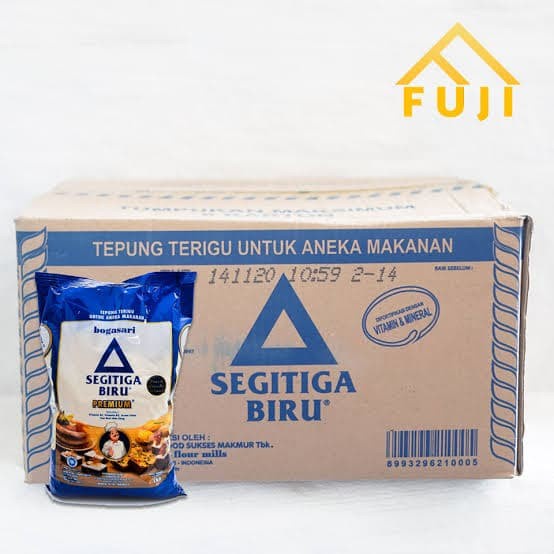 

cs01477 Bogasari Tepung Terigu Segitiga Biru Premium 1 Kg Da01D100