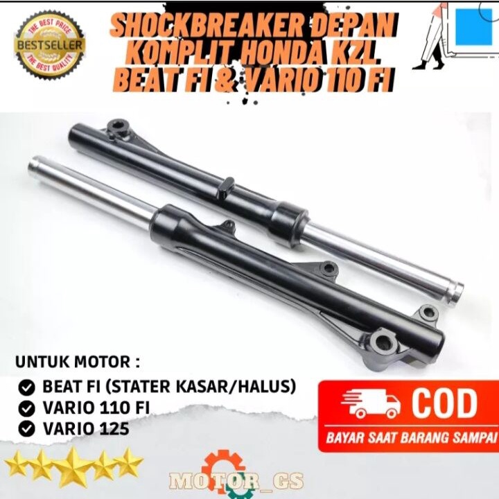 shockbleker depan komplit honda beat fi