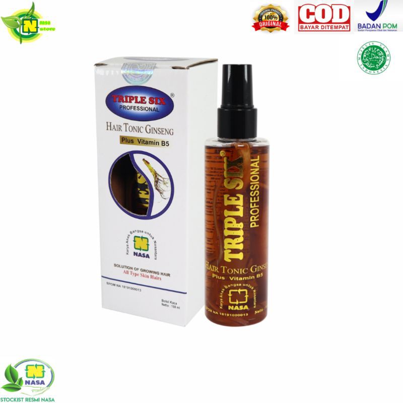 Anti Uban Dan Vitamin Rambut Rontok Triple Six Hair Tonic Ginseng Nasa Original