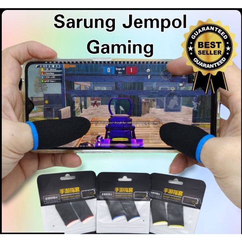 Sarung Jempol 2PCS Sarung Jari Game Gaming Anti Basah/Keringat Untuk Layar