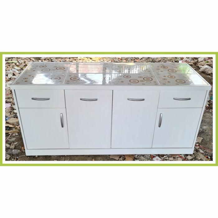 Nay Bar | Meja Dapur Kitchen Set Bawah 4 Pintu /Trinityjayafurniture