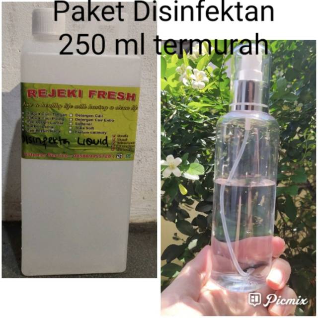 Botol Spray 250ml isi Cairan disinfektan READY langsung semprot