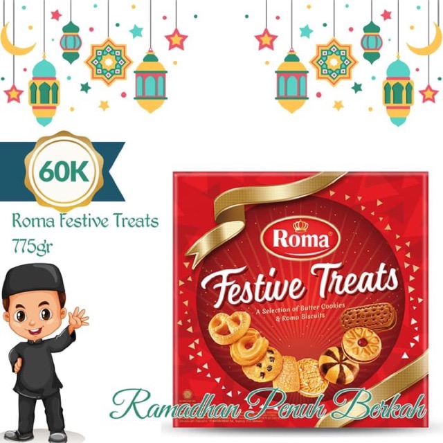 Biskuit Roma Festive Treats Parcel Bigkisan Kado Ramadhan Murah