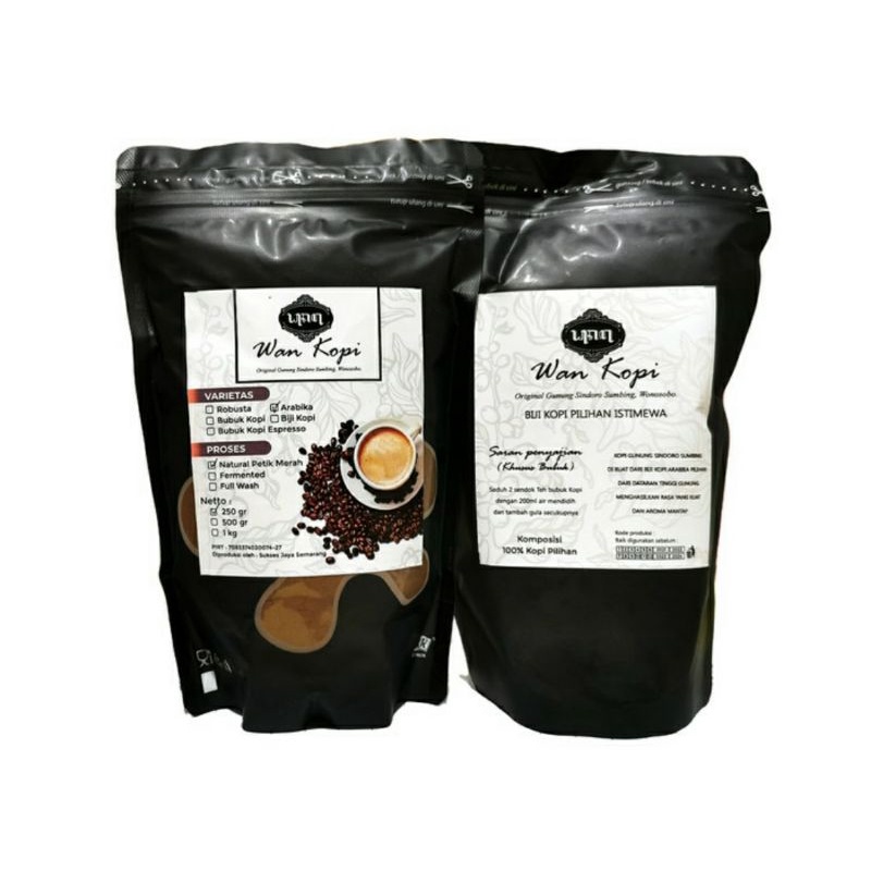 WAN KOPI - KOPI ARABICA GUNUNG SINDORO 250gr WONOSOBO