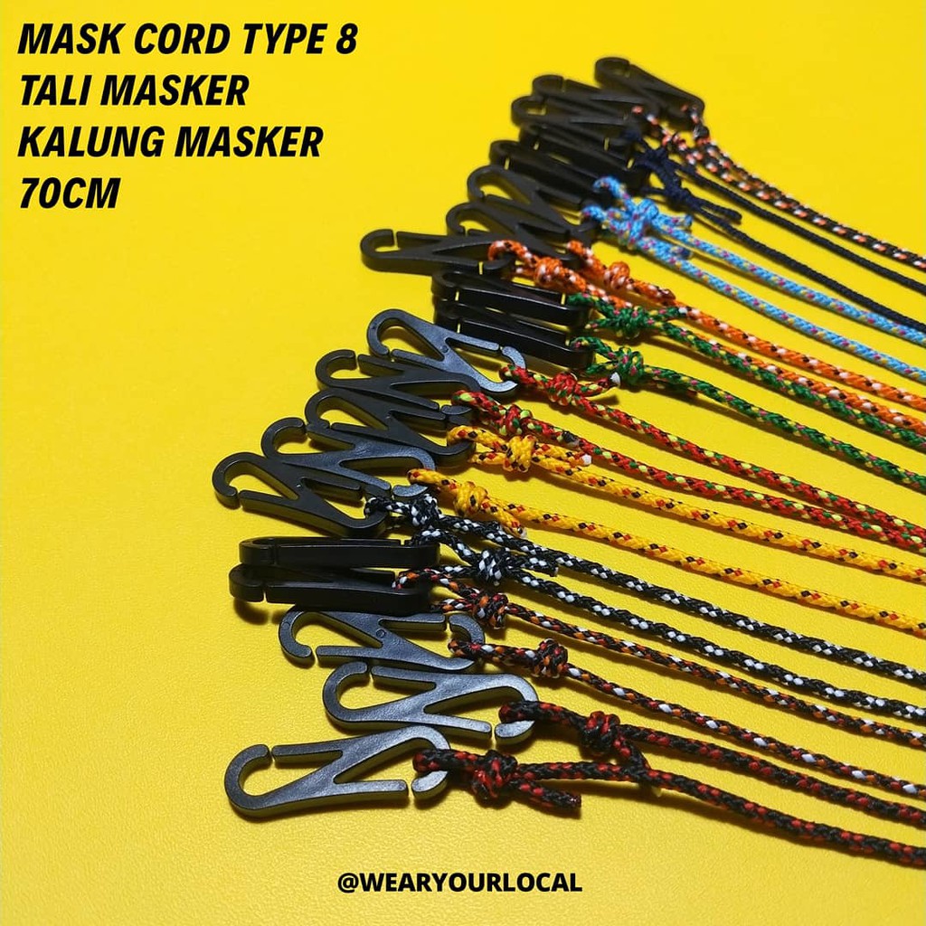 Tali Masker / Mask Cord / Mask Strap / Pengait Masker Plastik Murah DIY