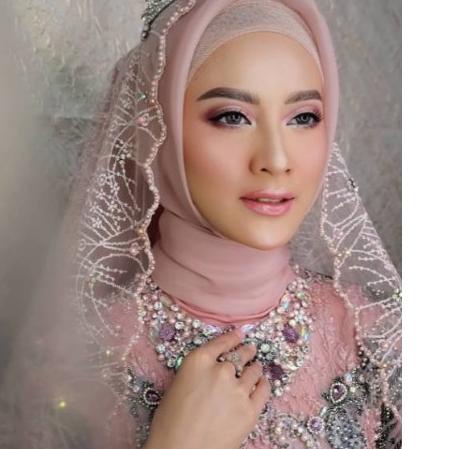❈ SLAYER PENGANTIN AKAR MUTIARA PAYET / HIJAB PENGANTIN / BISA ➴
