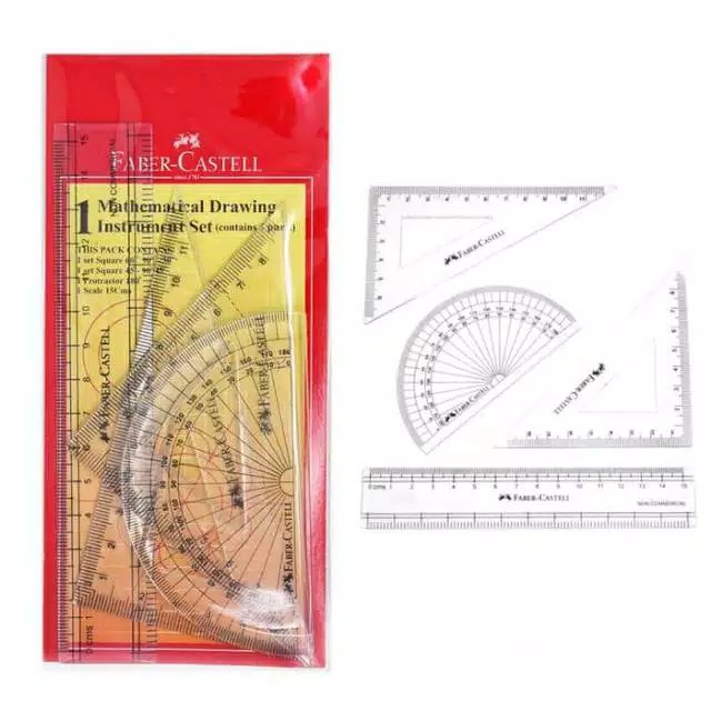 

Mathematical Drawing Instrument Faber Castell (Penggaris Matematika)