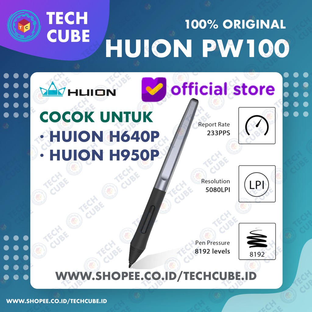 Huion Stylus Pen PW100 Drawing Tablet H640P H950P H1060P H1161 HS64 HS610 H320M