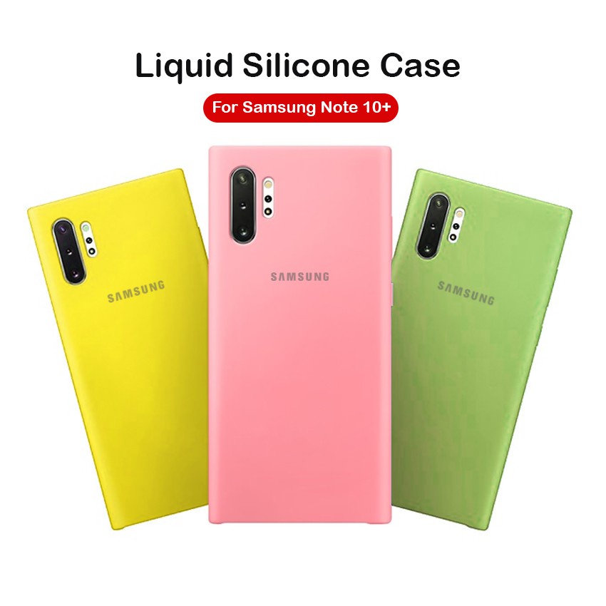 Soft Case Samsung Galaxy Note 10 Note 10 Plus Note 10 Lite Liquid Silikon Slim Skin Candy Macaron Bludru