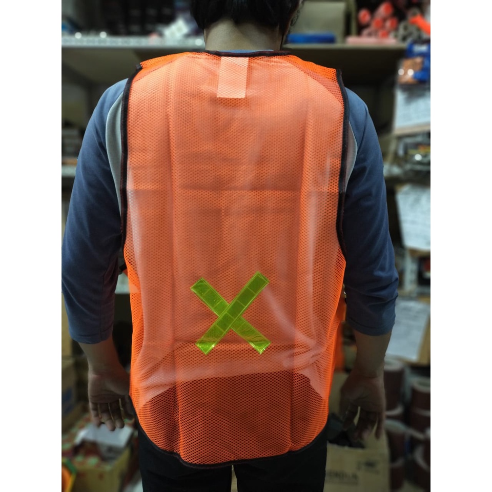 Rompi Safety Baju Keselamatan Kerja / Rompi Proyek Jaring Bajub Reflaktor