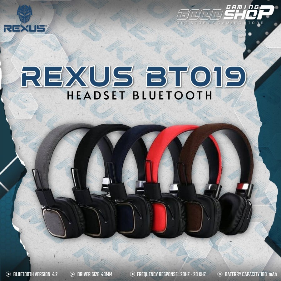 Rexus Headset Bluetooth BT019 / BT-019 Headset Bluetooth