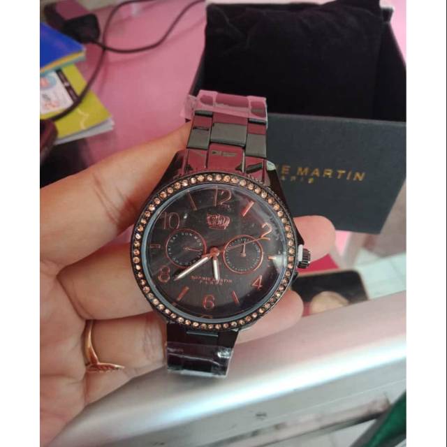 Jam sophie martin paris SAS hitam jam black