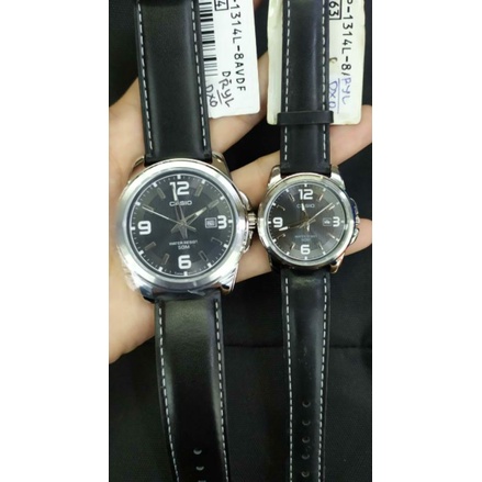 CASIO MTP 1314L/LTP 1314 JAM TANGAN KULIT ORIGINAL PRIA - WANITA