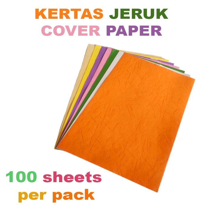 Kertas Jeruk Karton Jilid Bufalo Kertas Jeruk Folio Isi 100Pcs