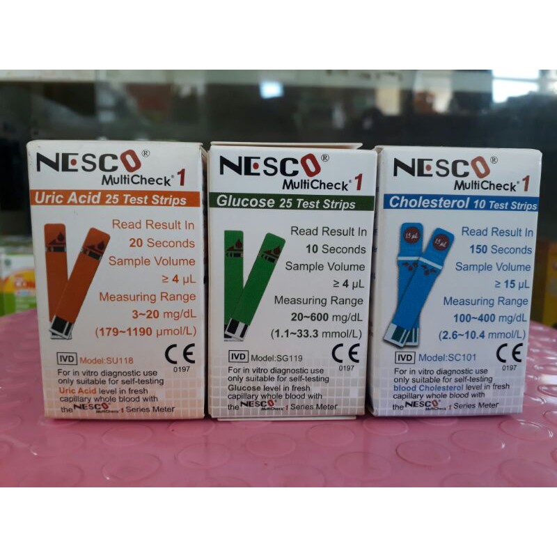 Nesco stik asam urat/gula darah/kolesterol