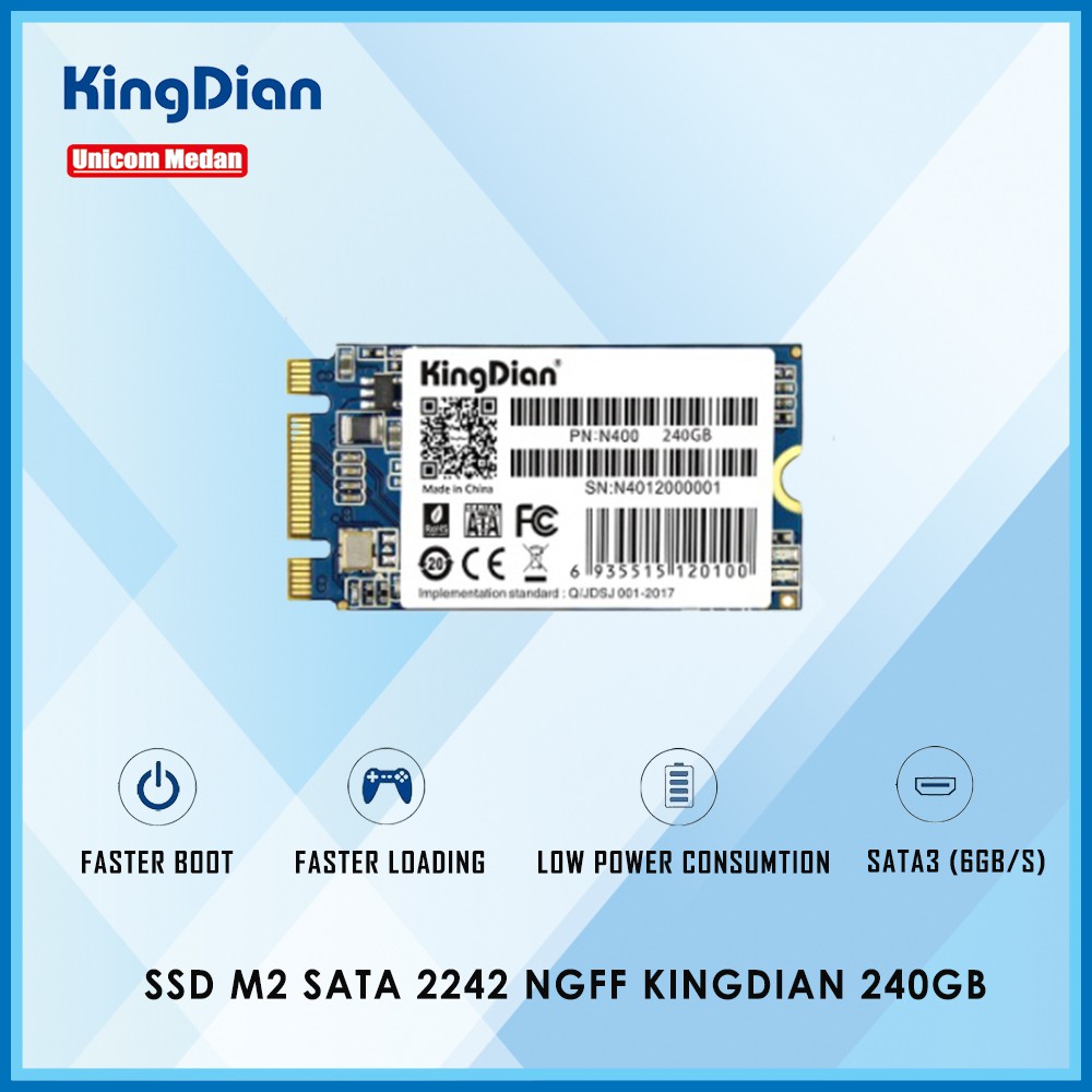 SSD M2 SATA 2242 240GB NGFF KINGDIAN