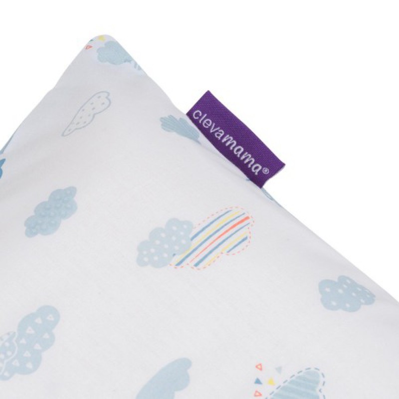 ClevaMama ClevaFoam Toddler Pillow Case - Blue