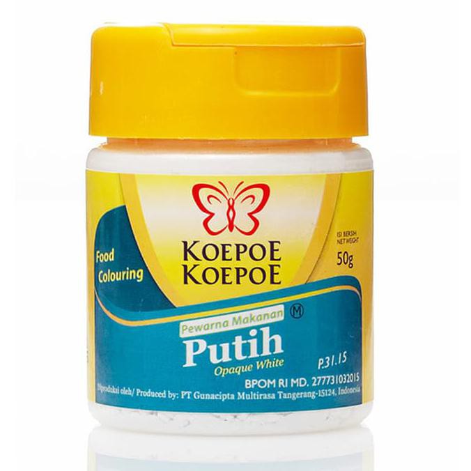 

Toko-Bahan-Kue- Opaque White (Pewarna Putih) 50Gr -Terlengkap-Termurah-Dijamin.