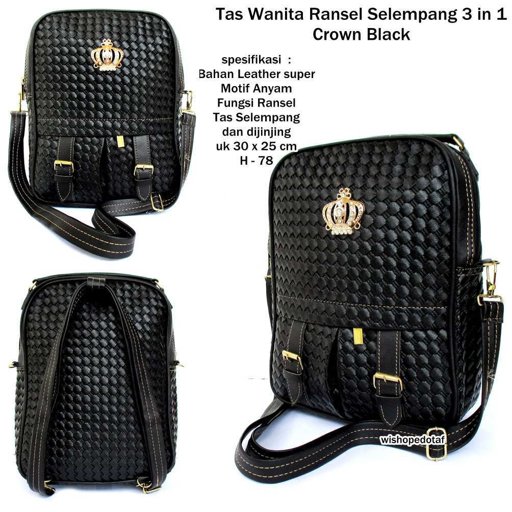 *MODEL BARU* TAS RANSEL LV 3 IN 1 MONO *TERLARIS*