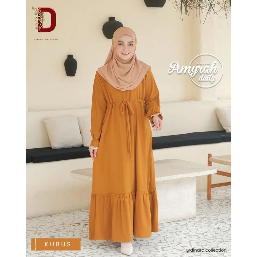 Murah Midi katun jepang lokal premium polos dress busui dress kekinian minimalis muslim korea jumbo busui