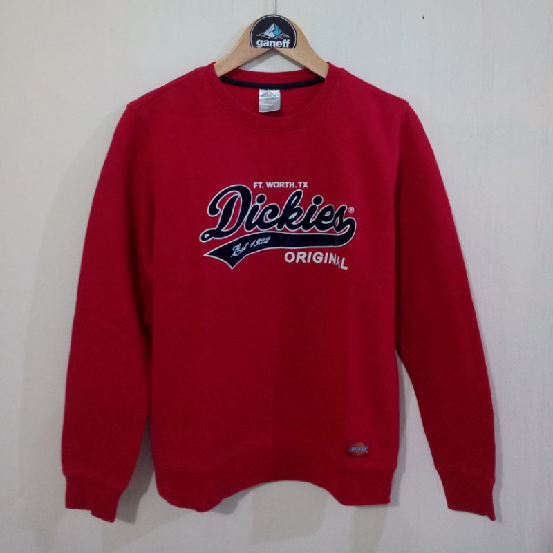 crewneck dickies merah preloved
