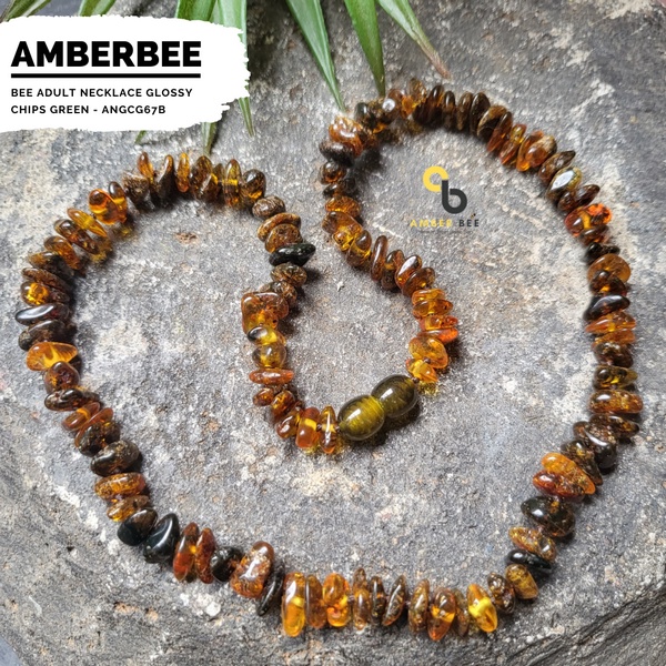 Kalung Amber Dewasa ORI Baltic Glossy Chips ANGCG67 By Amber Bee