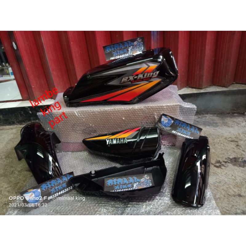 Tangki RX king full set 2002 hitam orange
