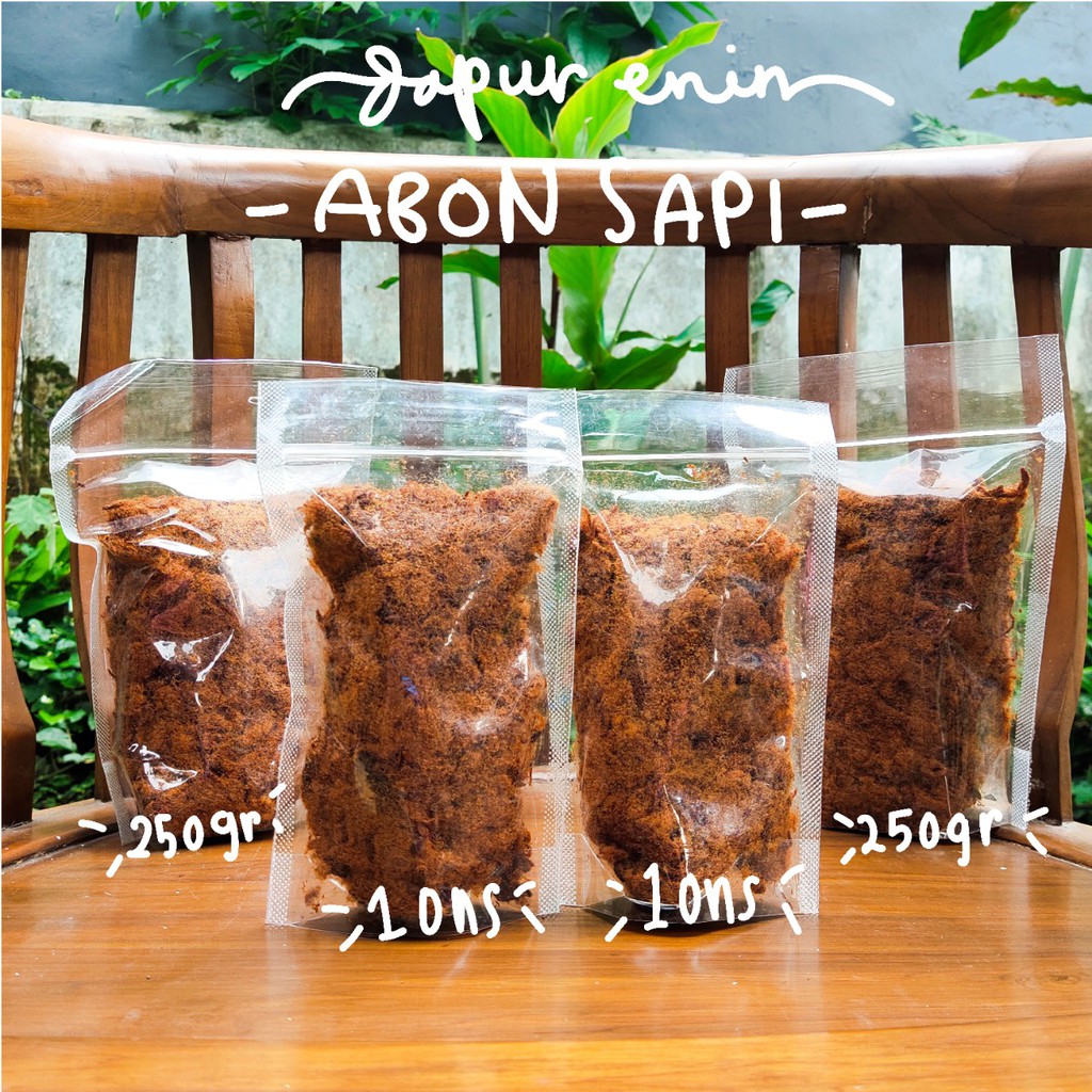 

Abon Sapi Asli 250 gram / 1 ons