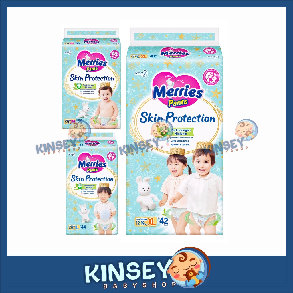 Merries Pants Skin Protection Pants M50 L44 XL42 Popok Bayi Celana