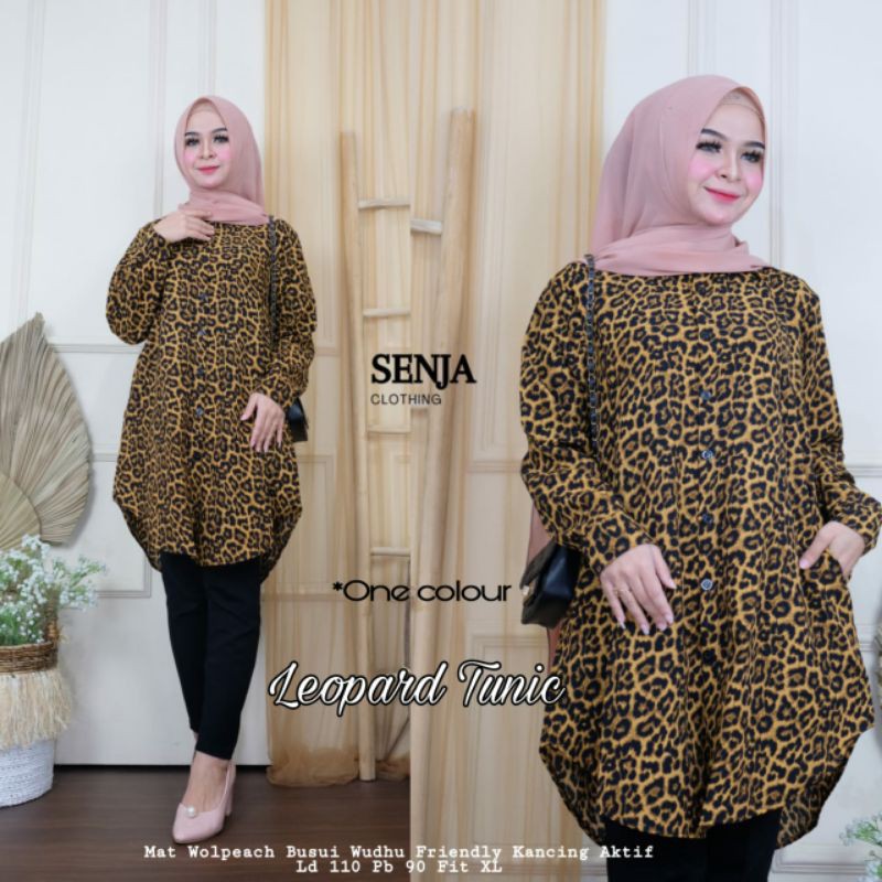 Leopard Tunik/Tunik/Tunik Murah/Atasan Muslim Wanita By:Senja