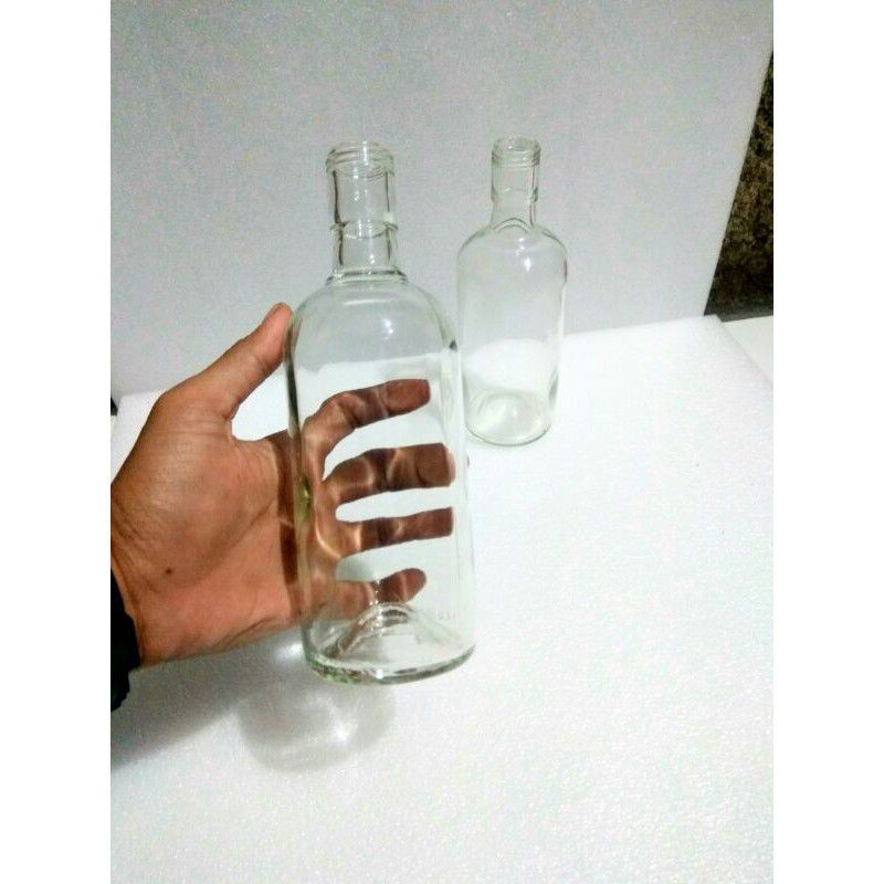 BOTOL KACA 500mli / Botol kaca tempat ikan cupang / Botol kaca