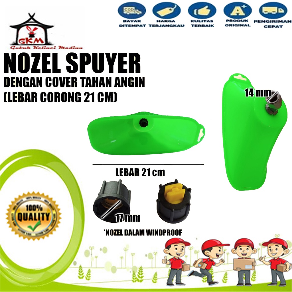 Nozel Plastik Anti Angin Kecil Ukuran 21 cm