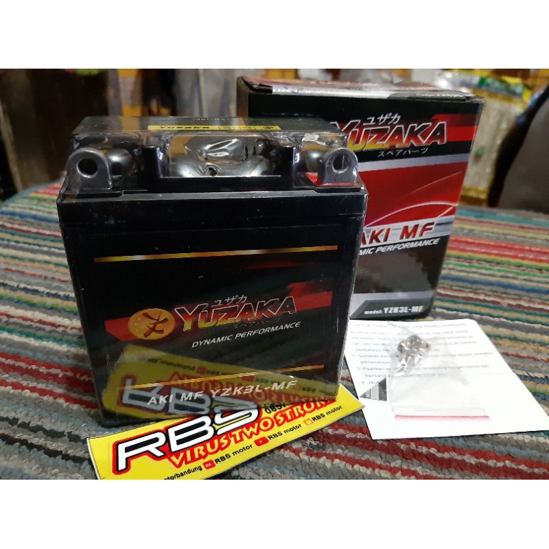 AKI MOTOR RX KING, SATRIA HIU 2TAK, HONDA NSR, NINJA150R  YUZAKA/ITOBATT GEL BATTERY