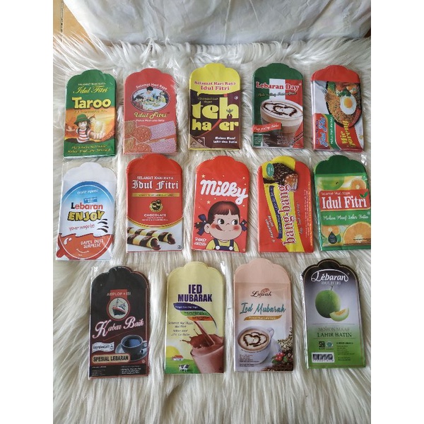 

amplop snack bisa pilih motif, 1 pak isi 10 amplop
