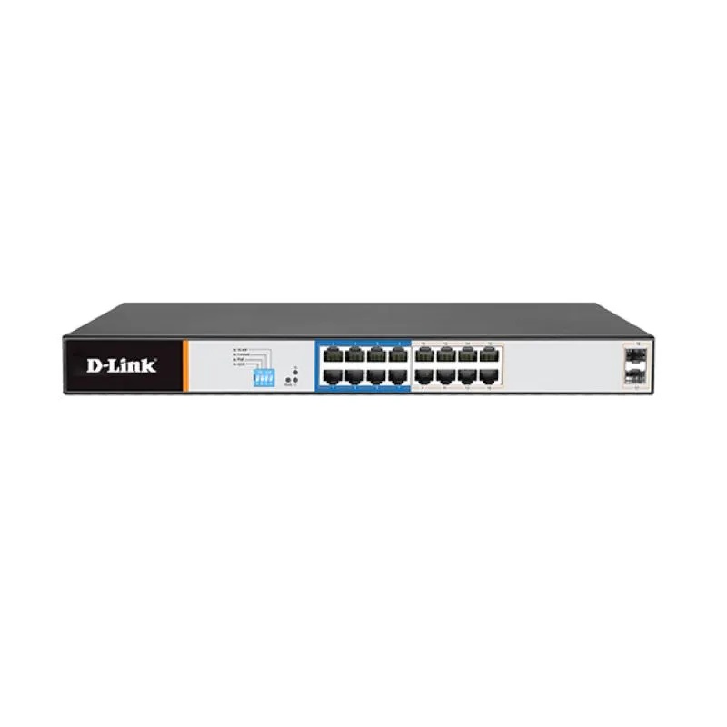 Switch D-LINK DGS F1018P-E 16PoE+2Uplink GIGABIT 150W-DLINK DGSF1018PE