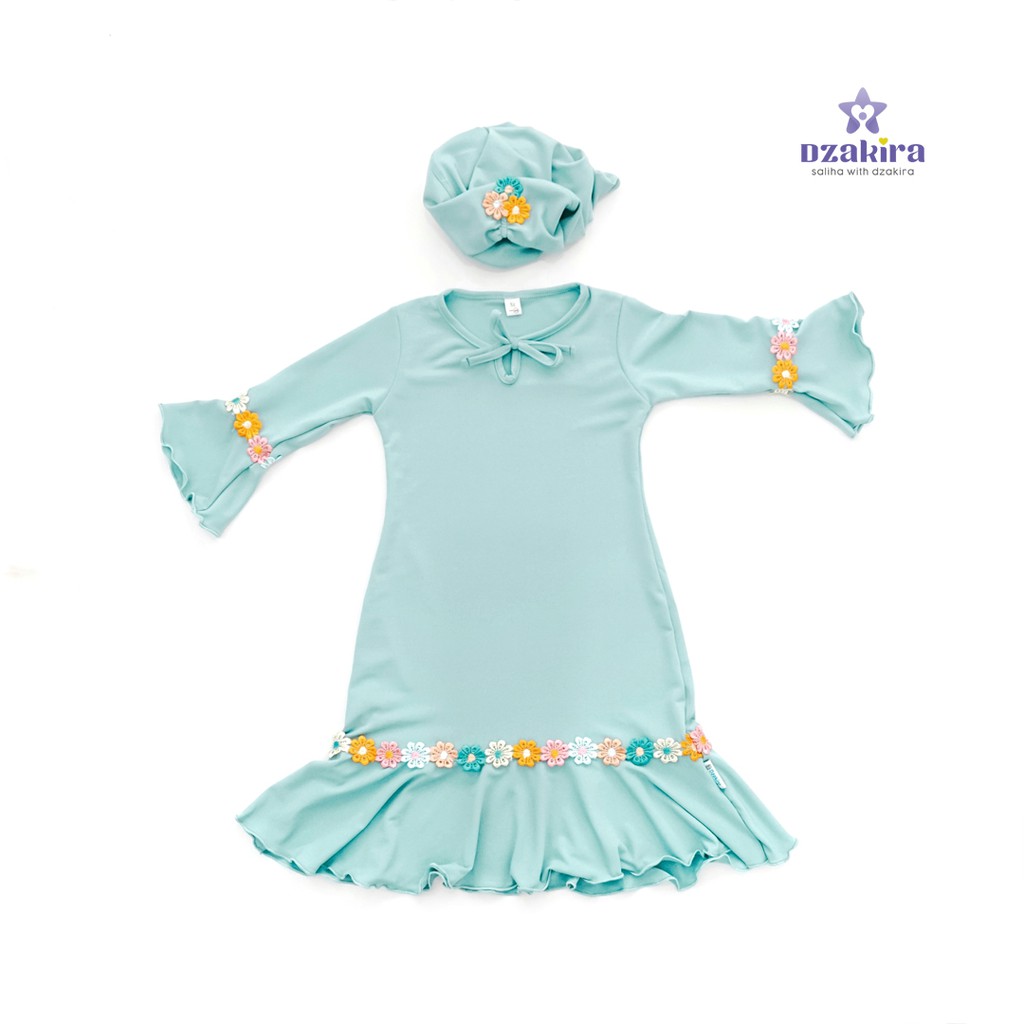 GAMIS BAYI 0-2thn RENDA BUNGA MELATI PELANGI KANAYA WARDAH JERSEY TWIST PREMIUM ORIGINAL by DZAKIRA