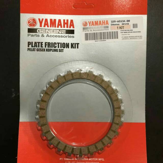 Plat Kopling Kampas Kopling Satu Set Yamaha Vega Zr New 1D9