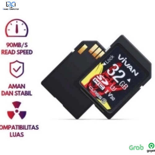 VIVAN VS32 32GB 90MB/S USB3.0 Waterproof High Speed TF Card