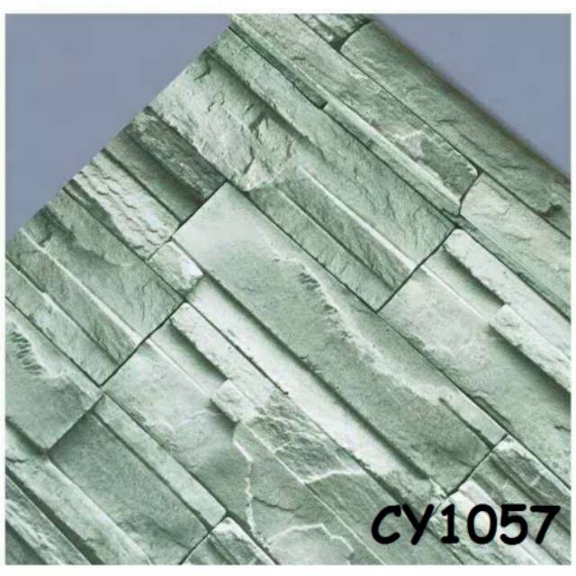 Wallpaper dinding tipe CY1057  batu alam uk. Real 45cm*9.5M