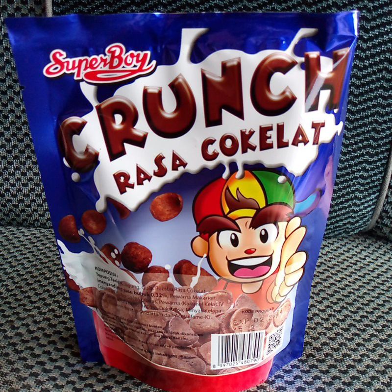 Choco Chips / Choco Crunch / Coco Crunch Super Boy 30Gram Murah Varian Baru Rasa Coklat Cokelat Stroberi Kualitas Simba Balky Richeese Nabati