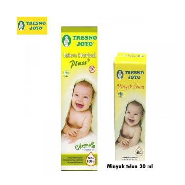 TRESNO JOYO MINYAK TELON / HERBAL PLUS Citronella 100ml FREE 30ml - TresnoJoyo 100 Free 30 ml EXP 24