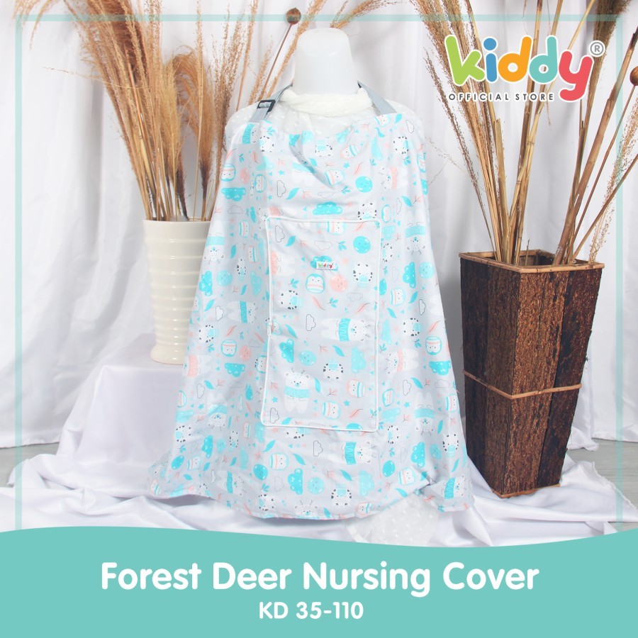 Kiddy Forest Deer Nursing Cover KD 35-110 Kiddy Apron Ibu size 100cm x 70cm