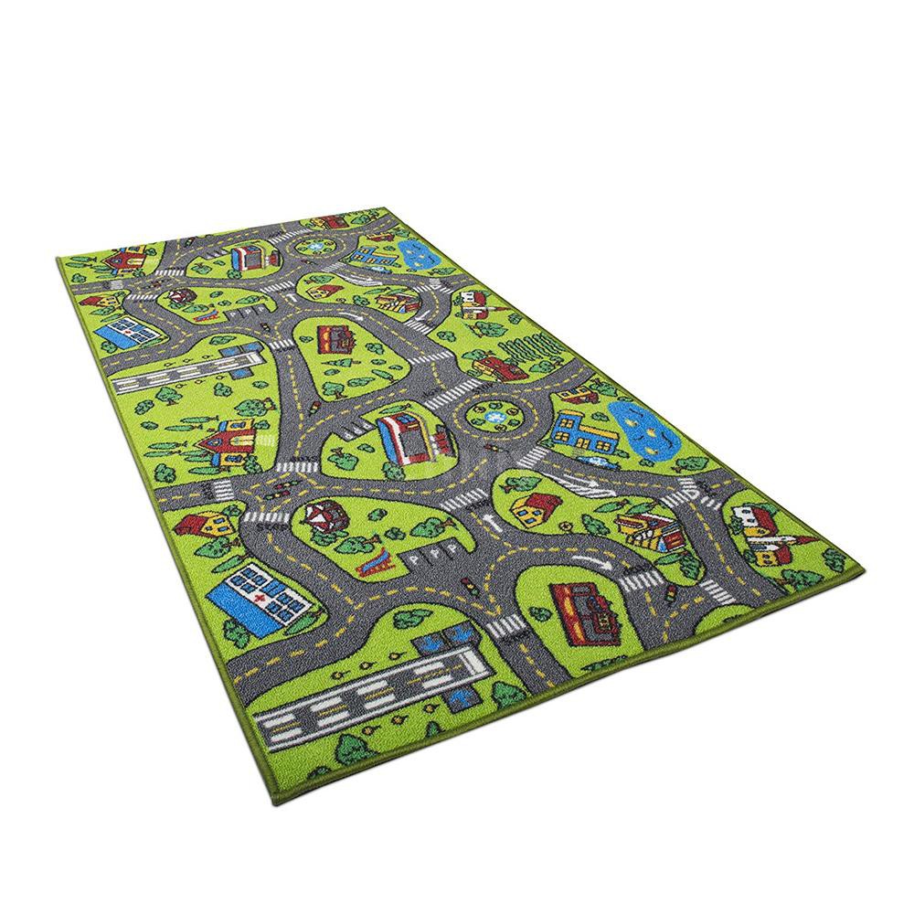 Kids Playing Carpet Rug Large Playmat Children Educational City