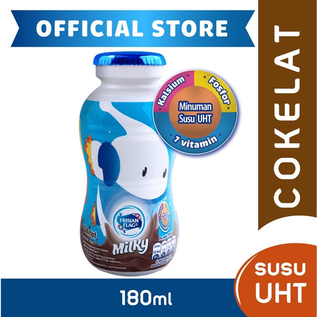 

Frisian Flag Milky Chocolate Botol 180ml