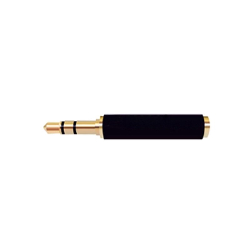 Konverter Audio AUX 3.5mm 4 Pole to 3 Pole Male to Female - AV119 - Black