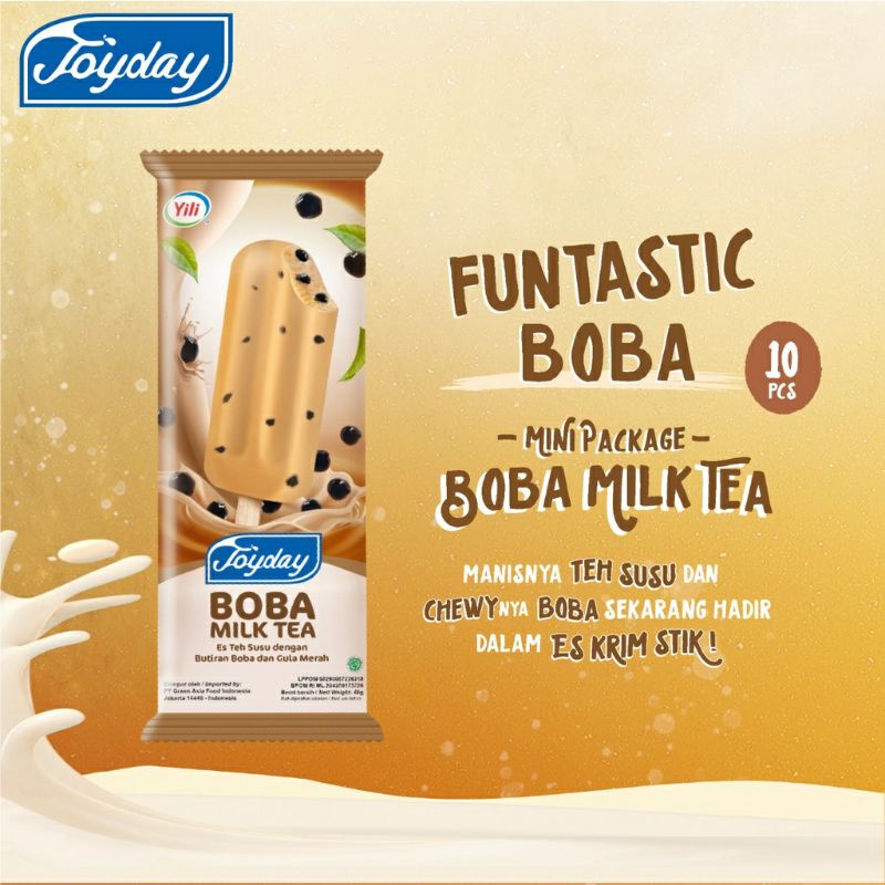 Joyday ice cream Mini Package Boba Milk Tea / es krim Joyday