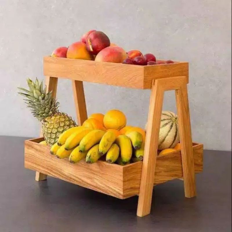 Jual Rak Buah Kayu Jati Belanda Ukuran Besar Indonesia Shopee Indonesia