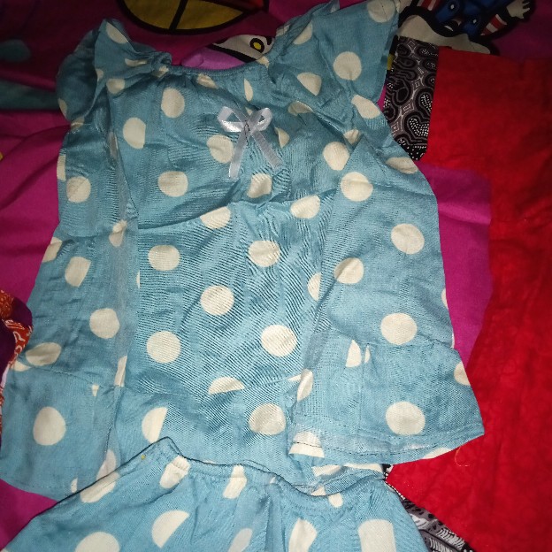 Setelan Batik Anak Rayon / Babydoll Baju Tidur Anak Perempuan Murah Grosir Set Perca Klw