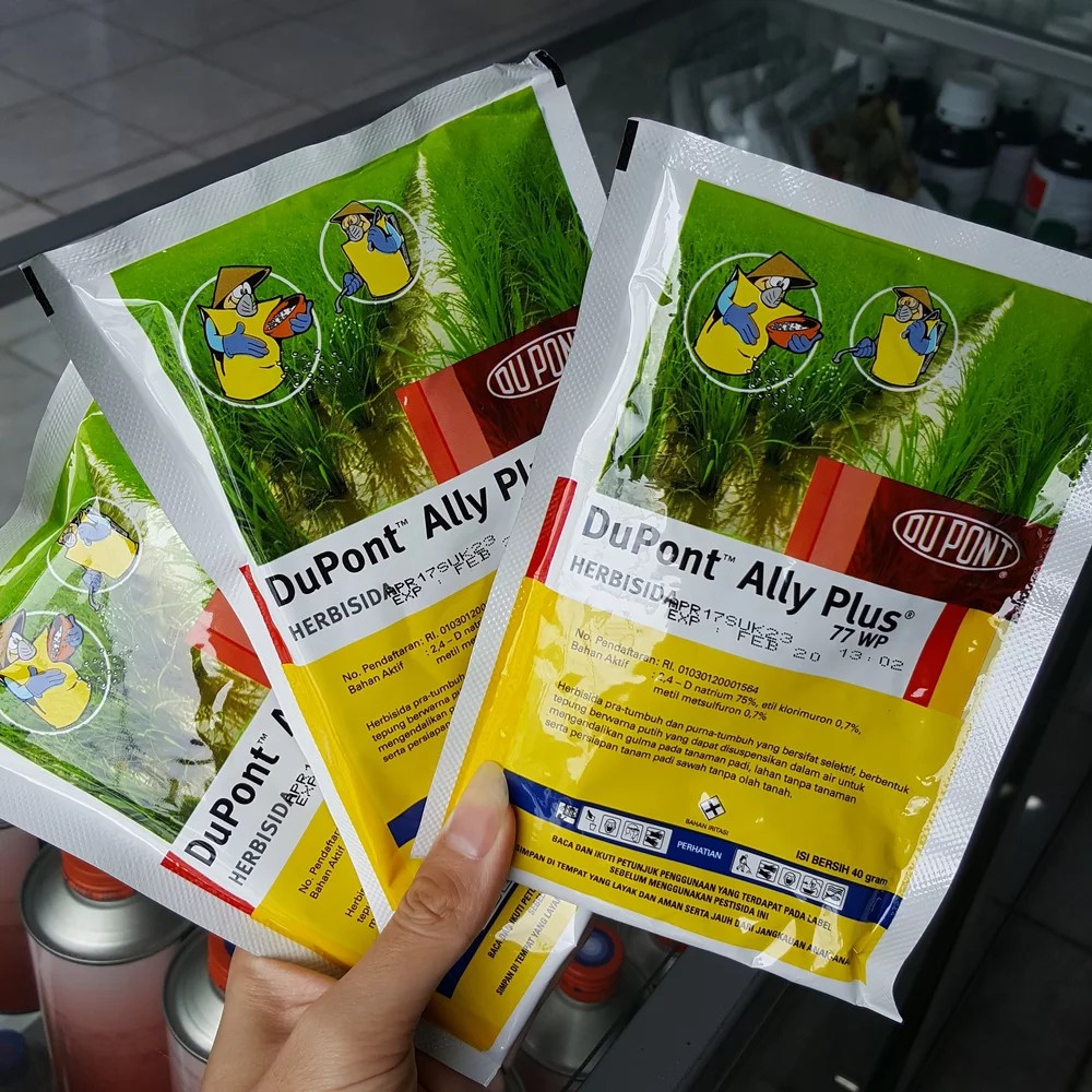 Ally plus 77WP 40gr Herbisida Obat Pembasmi Rumput Selektif Untuk Tanaman Padi